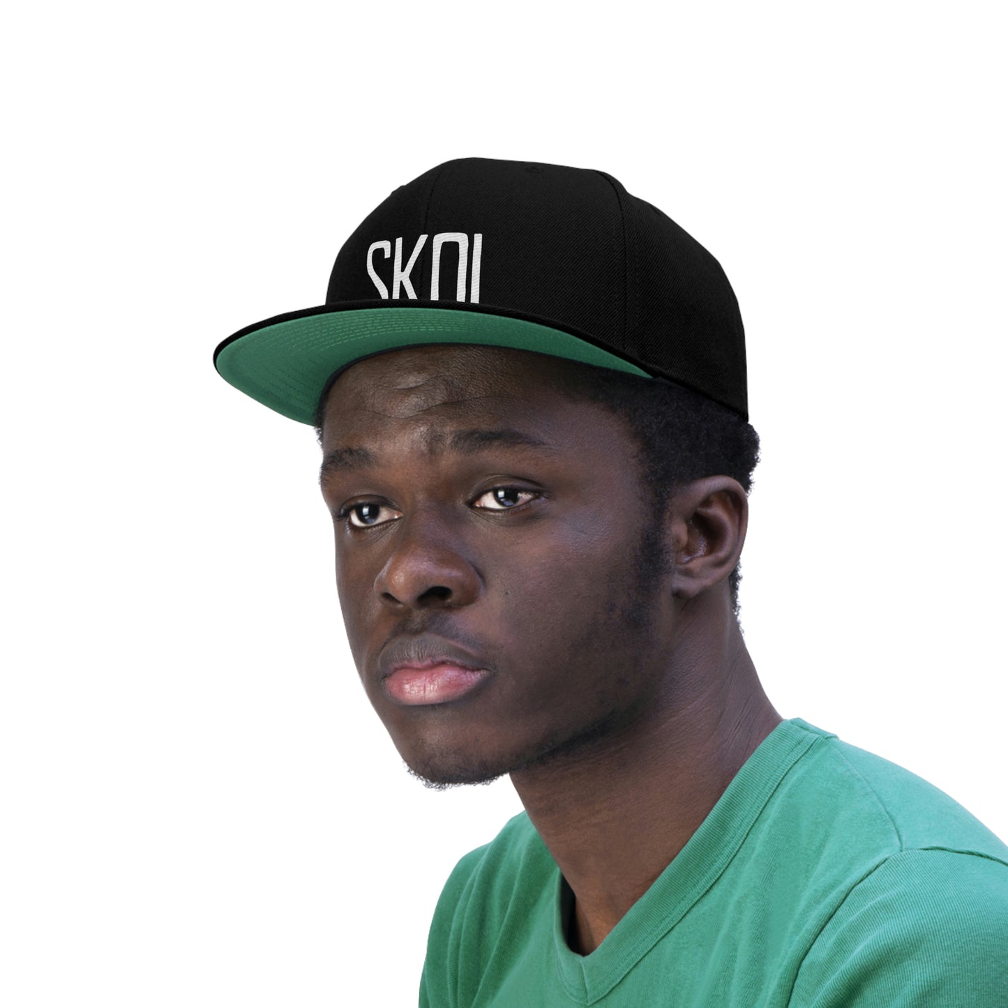 Embroidered SKOL Unisex Flat Bill Hat