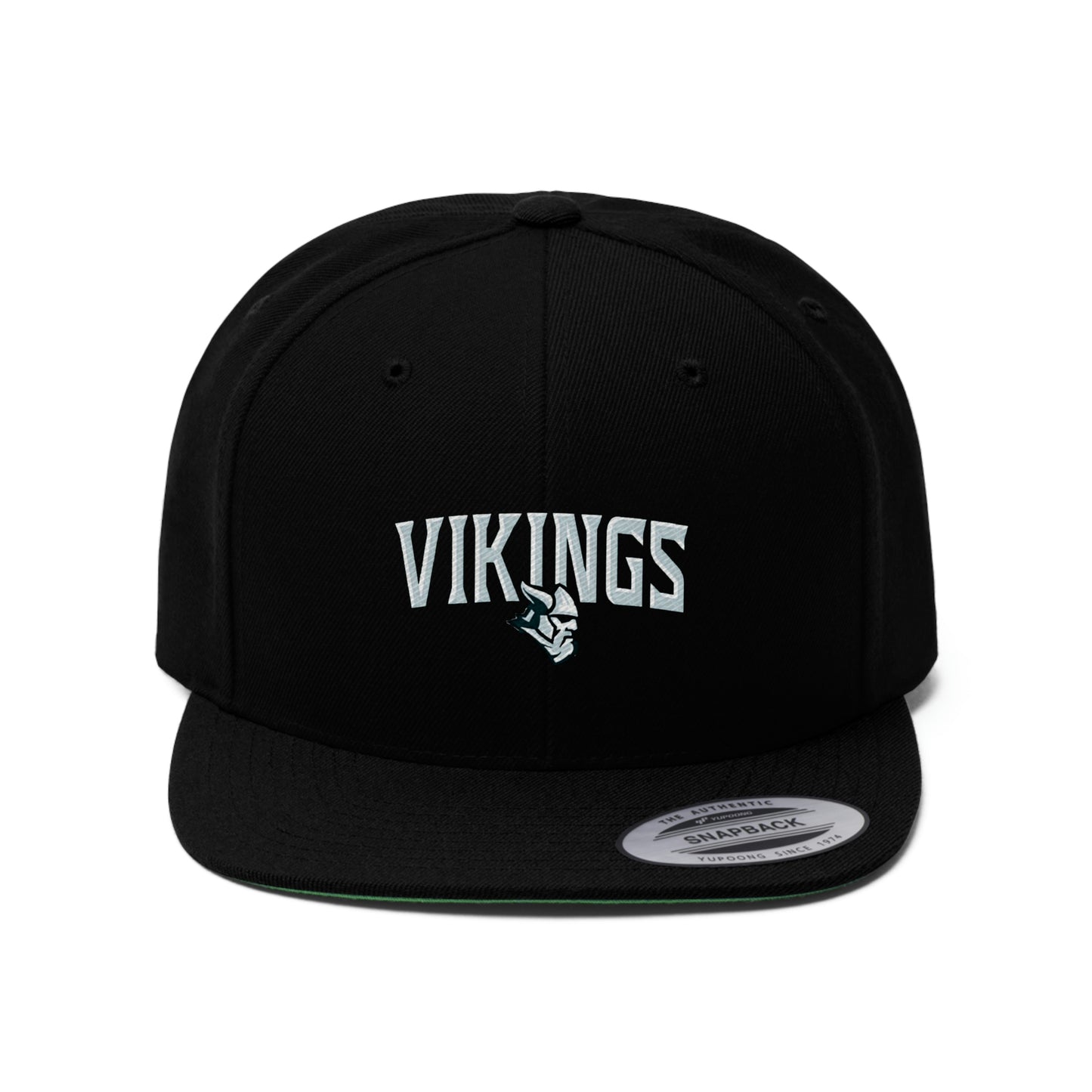 Embroidered Vikings Unisex Flat Bill Hat